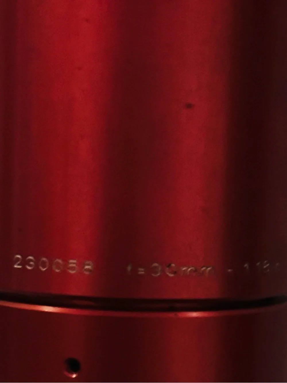 Red Camera Lens